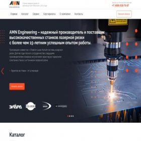 Скриншот главной страницы сайта amn-lazer.ru