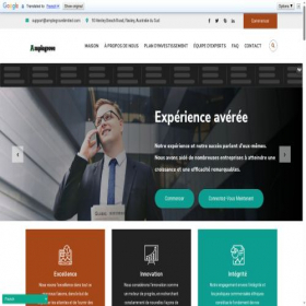 Скриншот главной страницы сайта amplegrovelimited.com