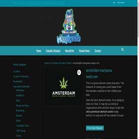 Скриншот главной страницы сайта amsterdam-marijuana-seeds.com