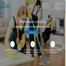 Скриншот главной страницы сайта amur-klining.ru