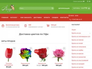 Скриншот главной страницы сайта amurufa.ru