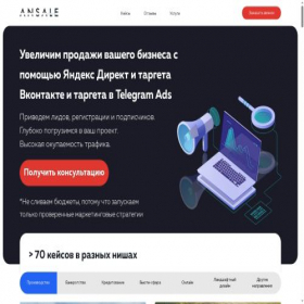 Скриншот главной страницы сайта an-sale.online
