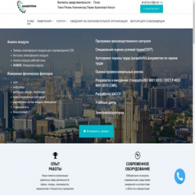 Скриншот главной страницы сайта analitprof.ru