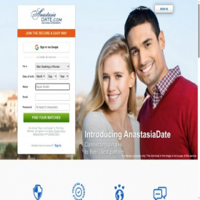 Скриншот главной страницы сайта anastasiadate.com