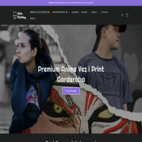 Скриншот главной страницы сайта anbu-clothing.rs