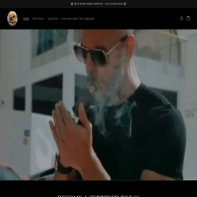 Скриншот главной страницы сайта andrewtatesunglasses.com