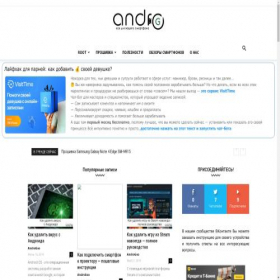 Скриншот главной страницы сайта androgoo.ru