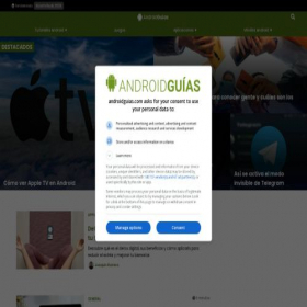 Скриншот главной страницы сайта androidguias.com