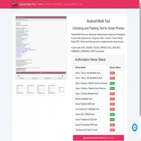 Скриншот главной страницы сайта androidmultitool.com