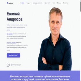 Скриншот главной страницы сайта androssov.ru