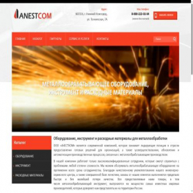 Скриншот главной страницы сайта anest-group.ru