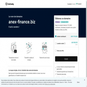 Скриншот главной страницы сайта anex-finance.biz
