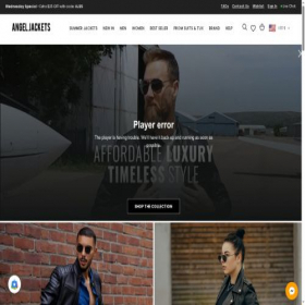 Скриншот главной страницы сайта angeljackets.com