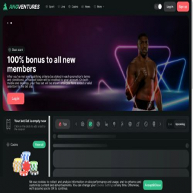 Скриншот главной страницы сайта angventures.com