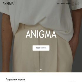Скриншот главной страницы сайта anigmastore.ru