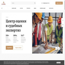 Скриншот главной страницы сайта ano-alpha.ru