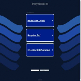 Скриншот главной страницы сайта anonymousfox.co