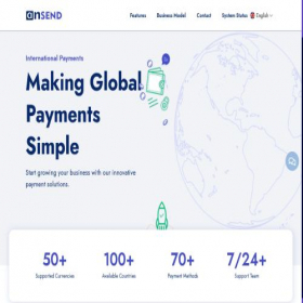 Скриншот главной страницы сайта ansend.com