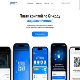 Скриншот главной страницы сайта antarcticwallet.com