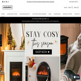 Скриншот главной страницы сайта anydaydirect.com