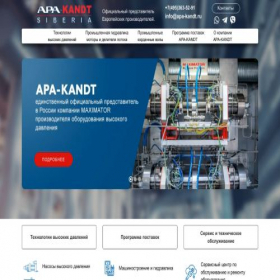 Скриншот главной страницы сайта apa-kandt.ru