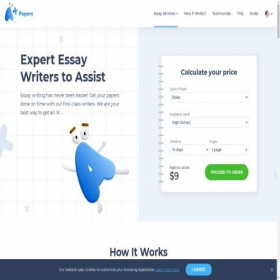 Скриншот главной страницы сайта apapers.com
