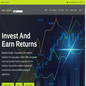Скриншот главной страницы сайта apex.apex-trades.com