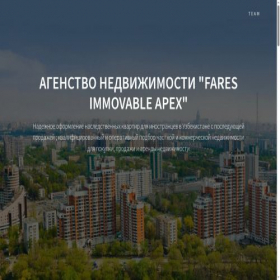 Скриншот главной страницы сайта apex.uz