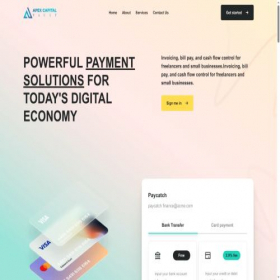 Скриншот главной страницы сайта apexcapitalvault.com