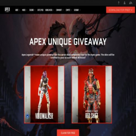 Скриншот главной страницы сайта apexlegends.pw