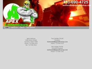 Скриншот главной страницы сайта apexluminous.com