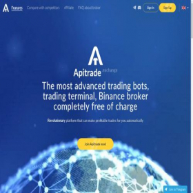 Скриншот главной страницы сайта apitrade.pro