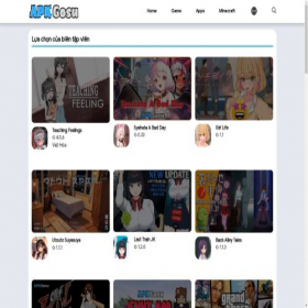 Скриншот главной страницы сайта apkgosu.com