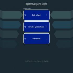 Скриншот главной страницы сайта apl-football-game.space