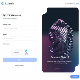 Скриншот главной страницы сайта app.2access.io