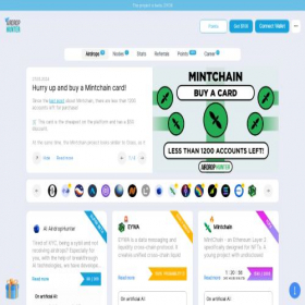 Скриншот главной страницы сайта app.airdrop-hunter.site