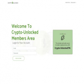 Скриншот главной страницы сайта app.cryptounlocked.net