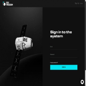 Скриншот главной страницы сайта app.dexfreedom.com