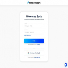 Скриншот главной страницы сайта app.followers.com