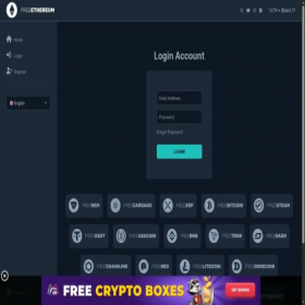 Скриншот главной страницы сайта app.freeethereum.com