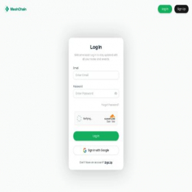 Скриншот главной страницы сайта app.meshchain.ai