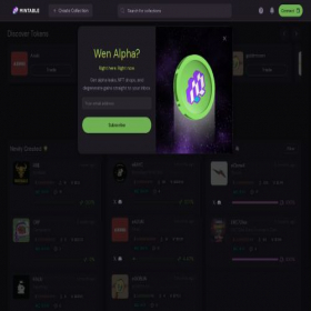 Скриншот главной страницы сайта app.mintable.com