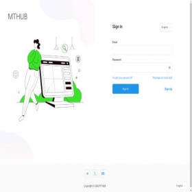 Скриншот главной страницы сайта app.mthub.io