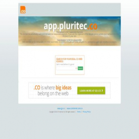 Скриншот главной страницы сайта app.pluritec.co
