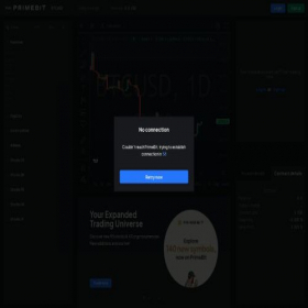 Скриншот главной страницы сайта app.primebit.com