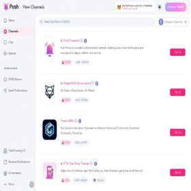 Скриншот главной страницы сайта app.push.org