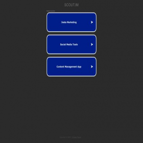 Скриншот главной страницы сайта app.scout.im