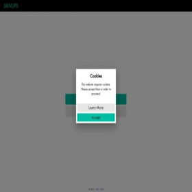 Скриншот главной страницы сайта app.sknups.gg