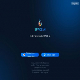 Скриншот главной страницы сайта app.spaceaius.com