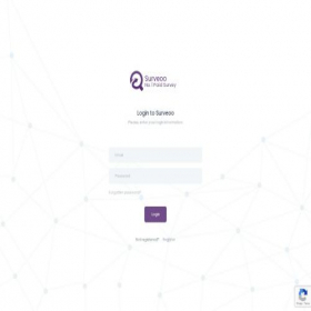 Скриншот главной страницы сайта app.surveoo.com